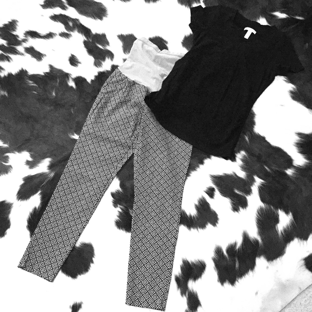 Motherhood Maternity Printed Skinny Pant Slacks